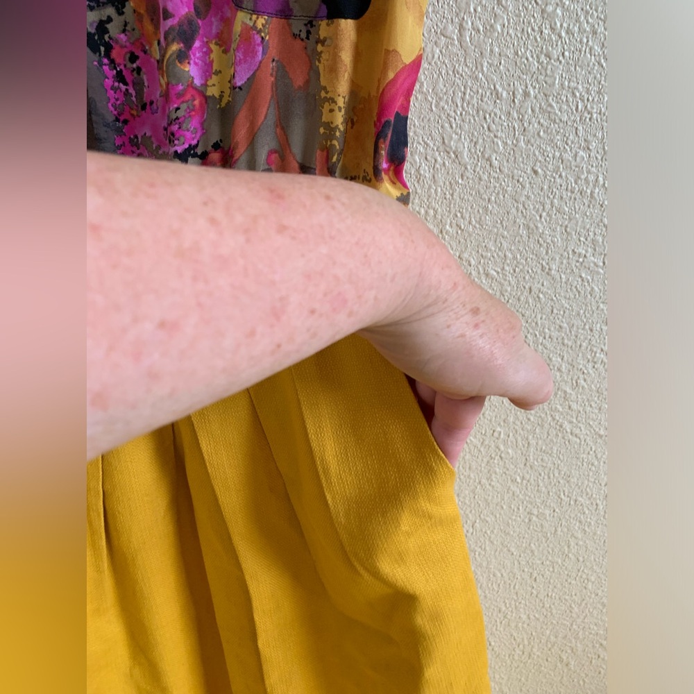 Tabitha by Anthropologie Marigold Silk Dress 🌴 - Picture 5 of 7